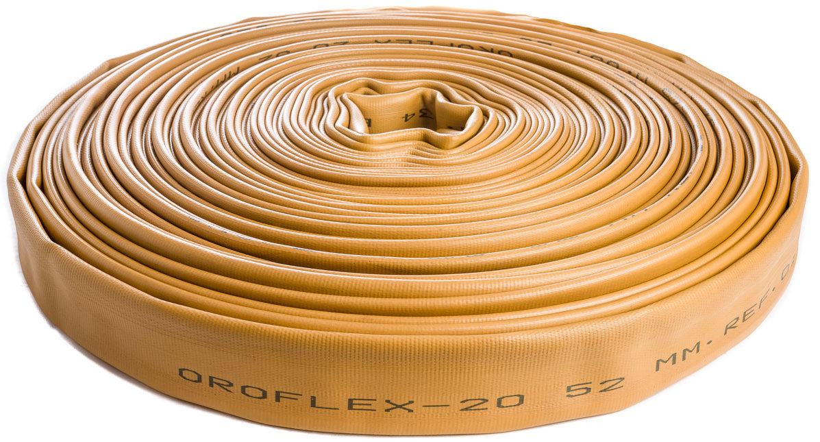 Manguera plana Oroflex 10 - Manguera Flexible para Riego y Bombeo, Construcción Textil Circular